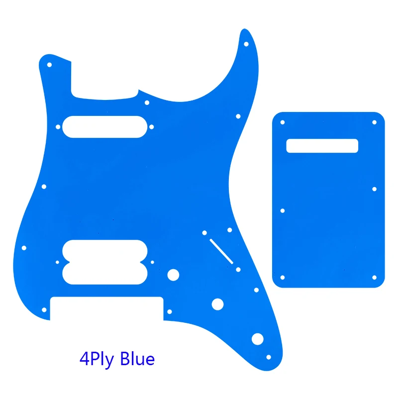 Фото FeiMan Custom Guitar Pickguard-для США 11 отверстий для винтов SH Strat с мостовым проигрывателем Tremolo, накладка на царапины и задняя пластина №3