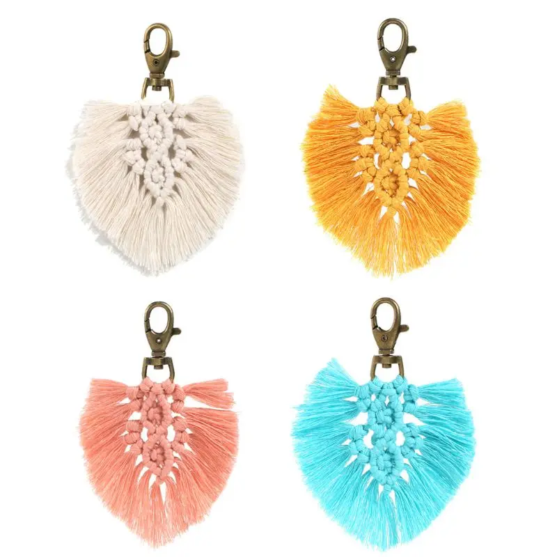 

Key Chain for Women Bag Car Key Ring Tassels Bag Charm Holder Ornaments keychain