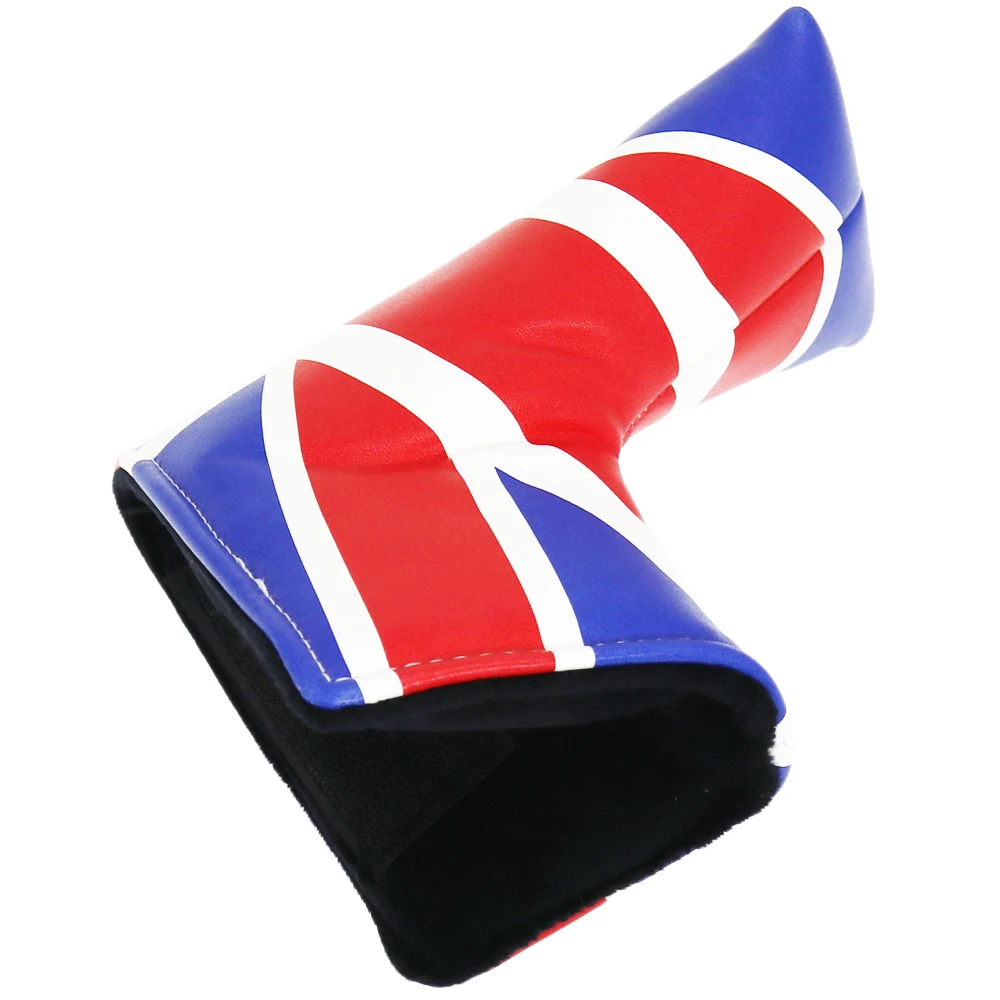 

1pc UK Flag Golf Putter Headcover Blade Putter Head Cover PU leather
