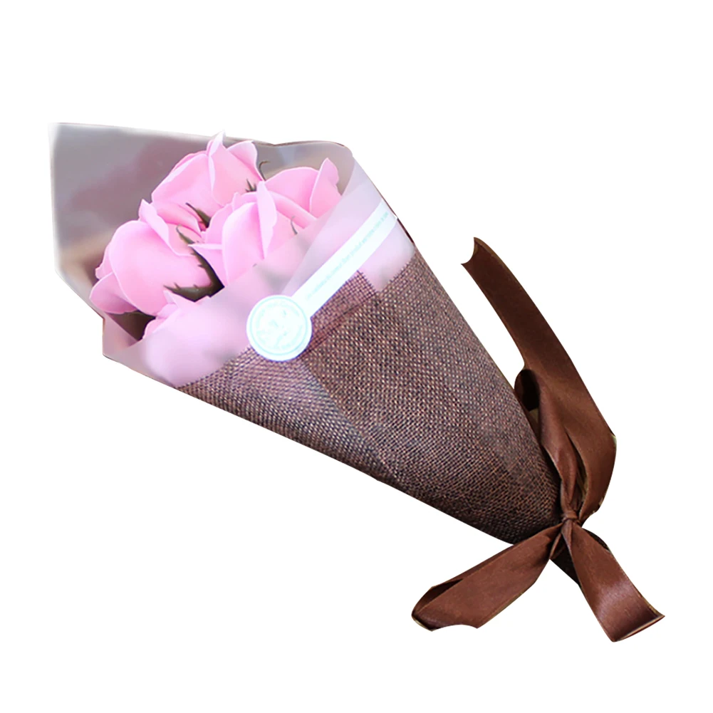 7 шт. подарок на день рождения Искусственные Розы Цветочный стирать купальные