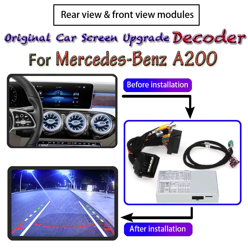 Для Mercedes Benz A200 2019 ~ 2020 Модуль задней камеры заднего вида декодер парковки