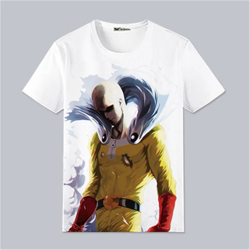 Футболка мужская с аниме ONE PUNCH одежда Сайтама унисекс для взрослых и детей