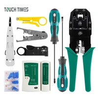 portable lan network repair hand tools cable tester and network cable pliers crimp crimper plug clamp for network installation