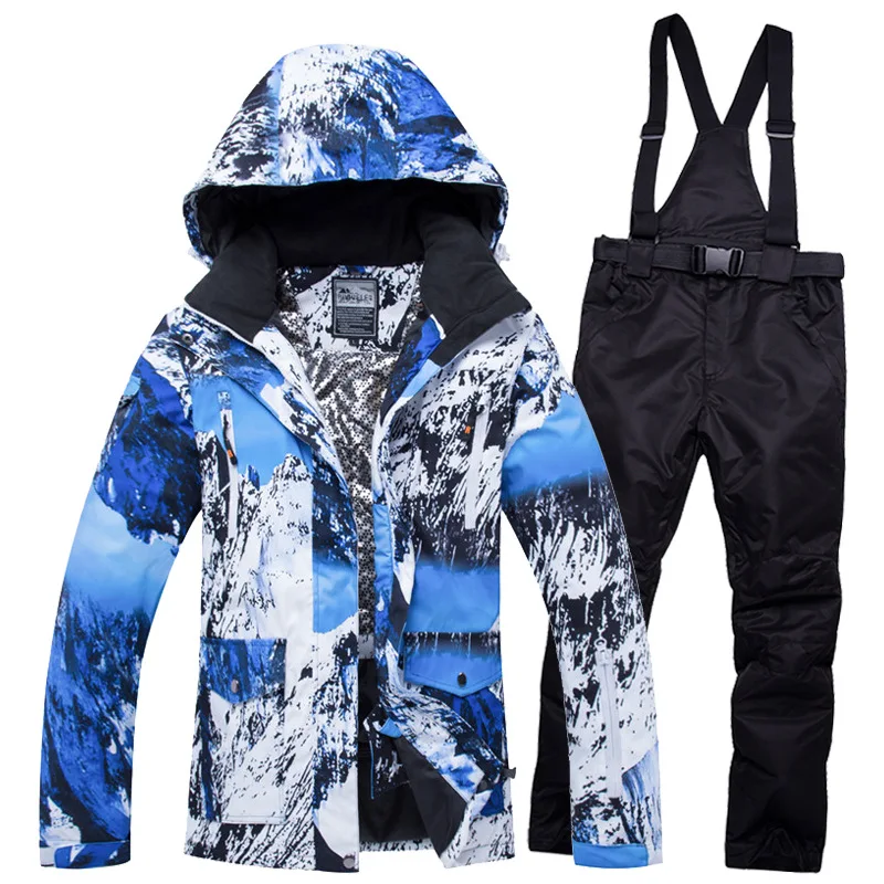 2020 Hood Warm Jacket Overalls Woman Ski Suits Camouflage Winter Suit for Women Skiing Sport Snowboard Female Snow Clothes -30 | Спорт и