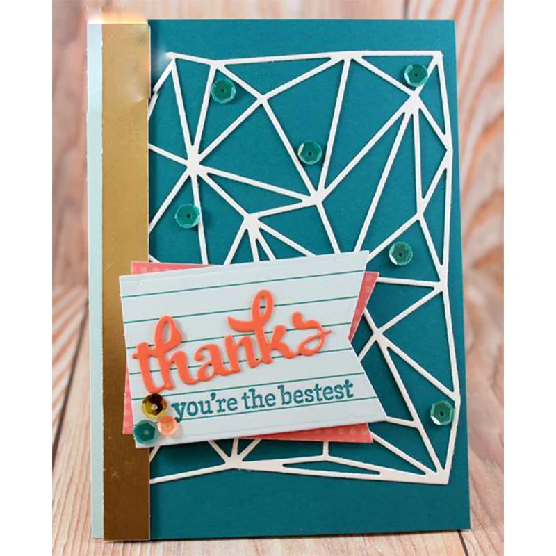 Металлические режущие штампы стерео ромбовидный узор высечки для изготовления