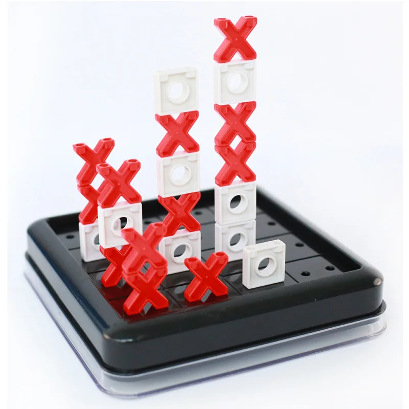 

Tic-tac-toe 3D OX Chess Parent-child Interaction Leisure Board Link Game Eveloping Intelligent Educational Montessori Toys Gift