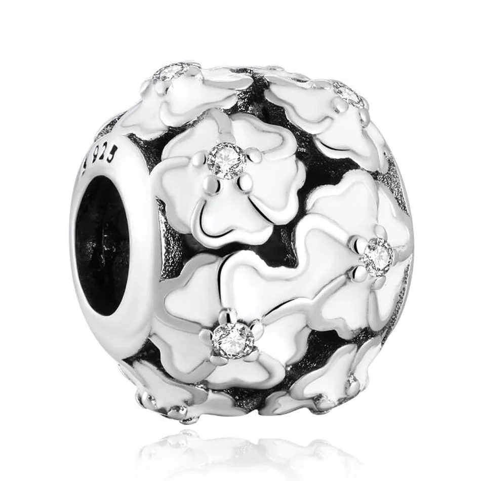 Аутентичные S925 бисера DIY ювелирных поляна примул подвески для женщин браслет