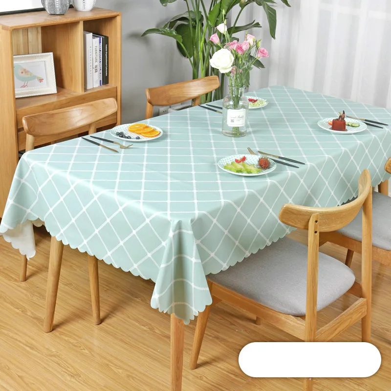 Скатерть из ПВХ водостойкая маслостойкая прямоугольная в клетку | Дом и сад