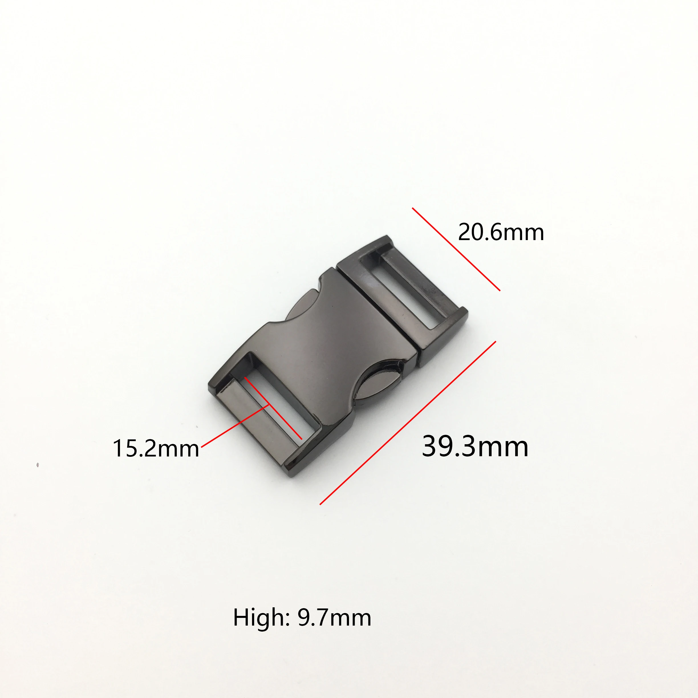 2 шт. металлические боковые пряжки для рюкзака или сумки 3/5 дюйма|Пряжки и крючки| |