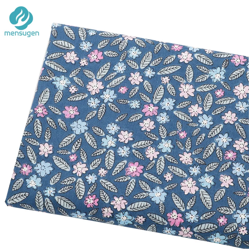 Тканевый метр цветочные 100% хлопковые ткани подходящие для девочек платья юбки