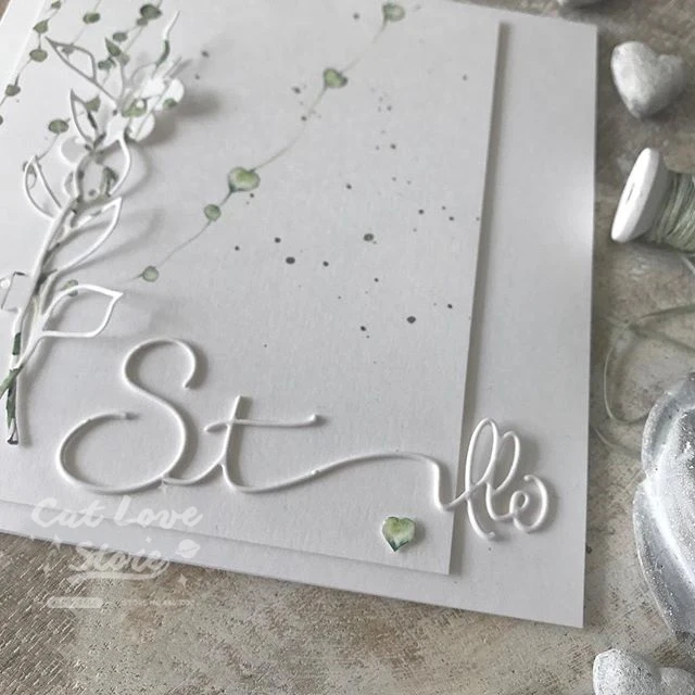 Штампы для резки немецких букв трафарет скрапбукинга декоративное ремесло