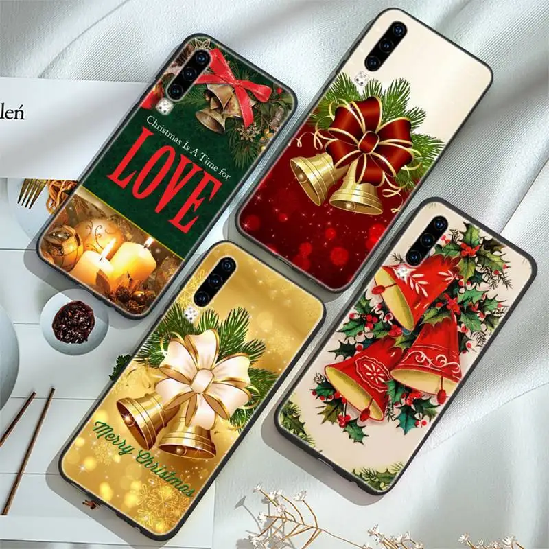 

Luxury Fashion Pattern Christmas Bell Phone Case For Huawei P20 30 40 Pro Mate 20x 30 40 Pro Nova6 7 Honor 9X 10