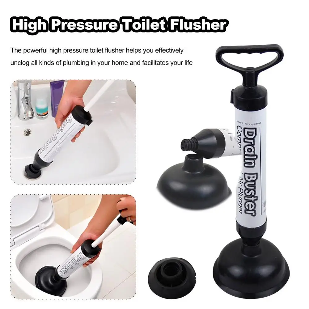 

Bathtubs Powerful Dredger Cleaner Air Toilet Drain Plunger High Pressure Bathroom Vacuum Shower Manual Sink Pump With Suckers