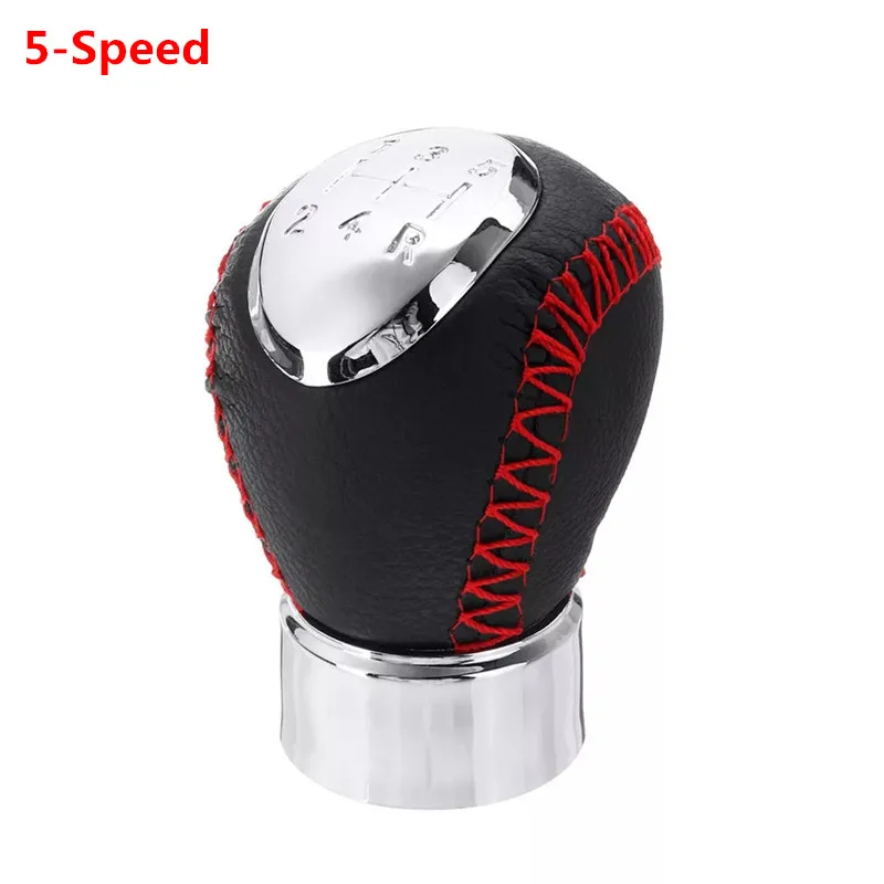 Red Stitch 5-Speed 56-speed MT ручка переключения передач для Mazda 6 GG/GY 5 CR 3 BK 323/323F BJ MPV PREMACY CP 626 GF/GW XEDOS 6 RX-8 ручка переключения передач - Название цвета: Red Stitch 5-Speed