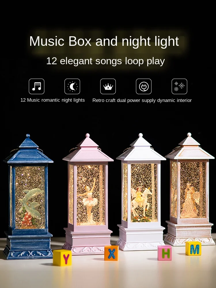 

Christmas music box crystal ball children dance ballet girl octa-tone box girl princess girl birthday present