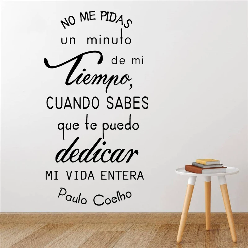 

Spanish Quotes Wall Sticker Waterproof Vinyl Wallpaper Decor Bedroom Decorative Wall Phrases Art Decals Wallstickers Decor RU111