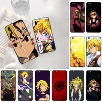 cutewanan meliodas seven deadly sins anime black tpu soft phone case cover for vivo y91c y17 y51 y67 y55 y93 y81s y19 v17 vivos5