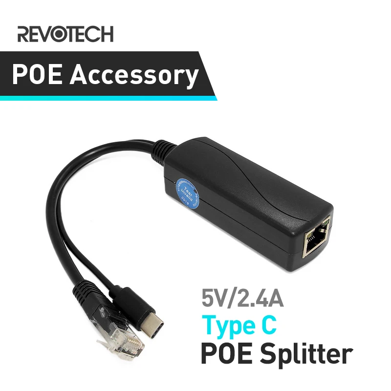 Разветвитель PoE 5 В 100 А разъем Type C стандарт IEEE 802.3af 10/м|Аксессуары для CCTV| |