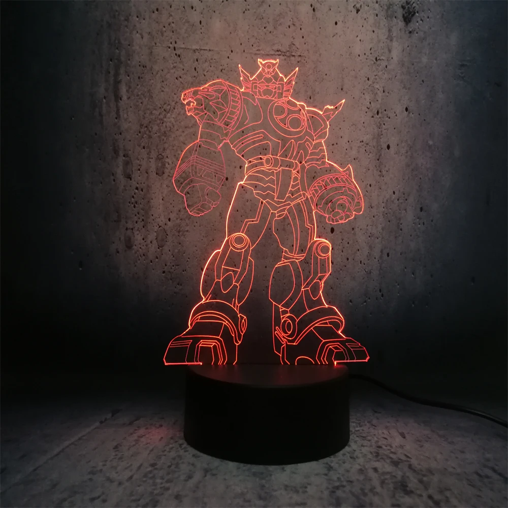 Мультяшный 3D светодиодный USB светильник Трансформеры украшение последний рыцарь
