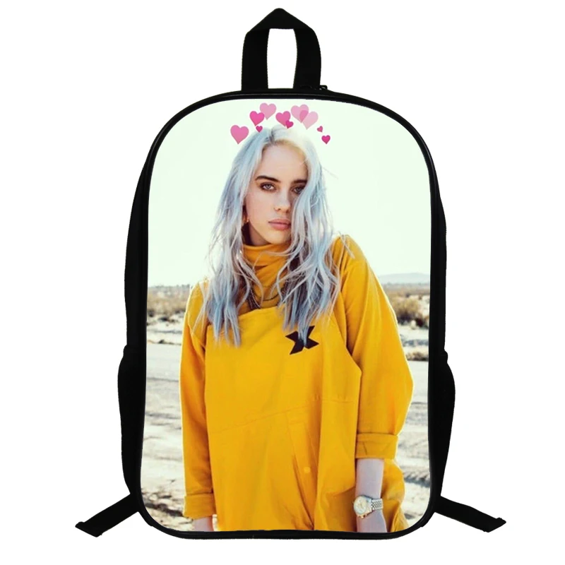 14,5 дюймов Billie Eilish школьные сумки для подростков рюкзак в стиле «хип-хоп» для мальчиков и девочек, рюкзак для ноутбука, рюкзак для путешествий вентиляторы подарок