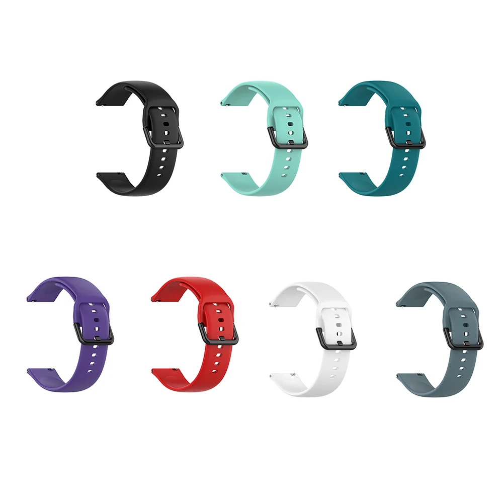 Силиконовый ремешок Браслет для samsung Galaxy Watch Active 2 40 мм/44 мм высококачественный мягкий силиконовый ремешок для часов