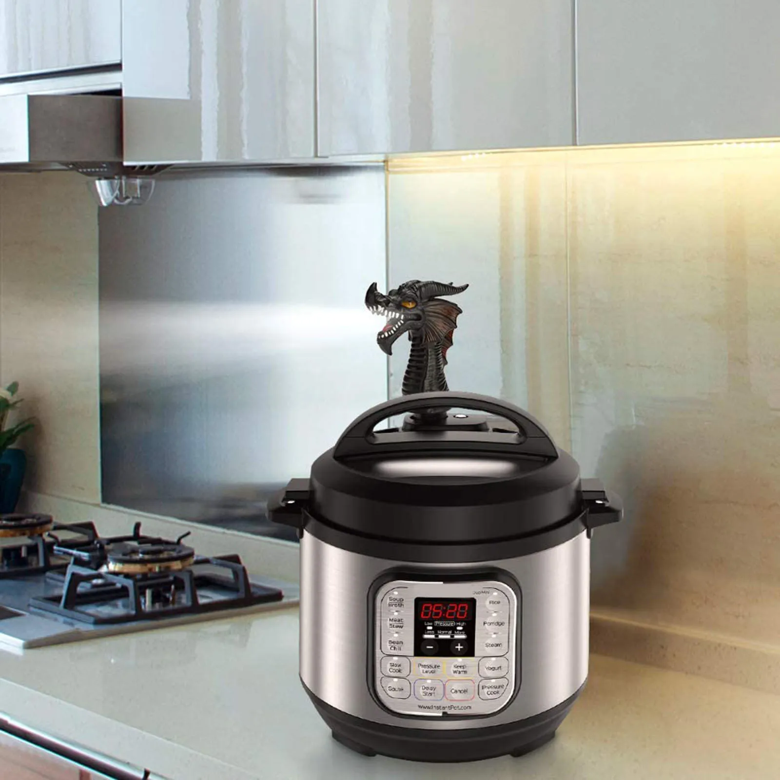 

Fire-breathing Dragon Steam Release Accessory Steam Diverter for Pressure Cooker Kitchen Supplies XR-Hot