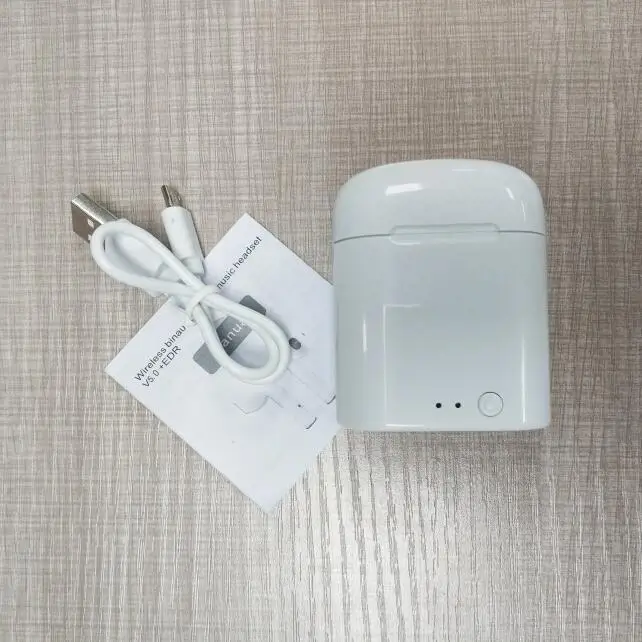 I7MINI I7-MINI TWS Bluetooth гарнитура стерео Беспроводные спортивные наушники с микрофоном гарнитура для мобильного телефона iPhone samsung huawei LG - Цвет: I7MINI
