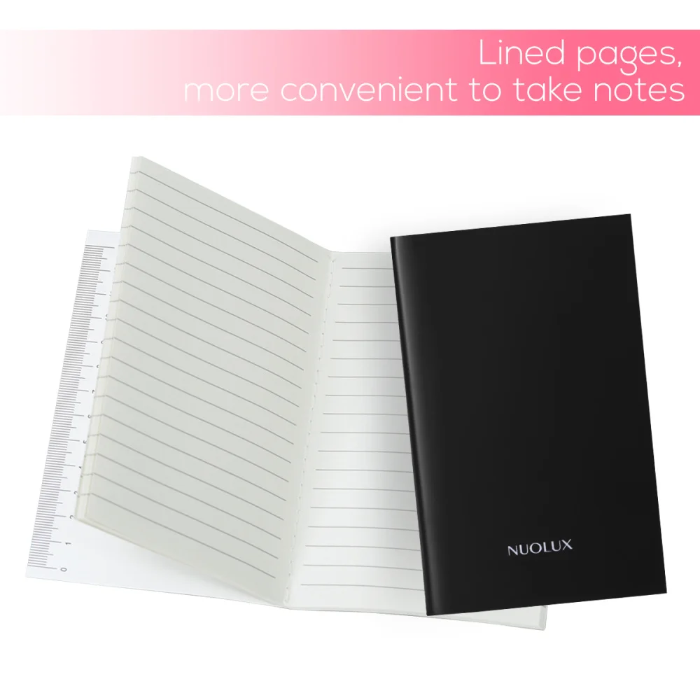 

NUOLUX 6 Pcs Pocket Notebook Premium Mini Ruled Paper Waterproof Cover Diary Journal Memo Book Notepad