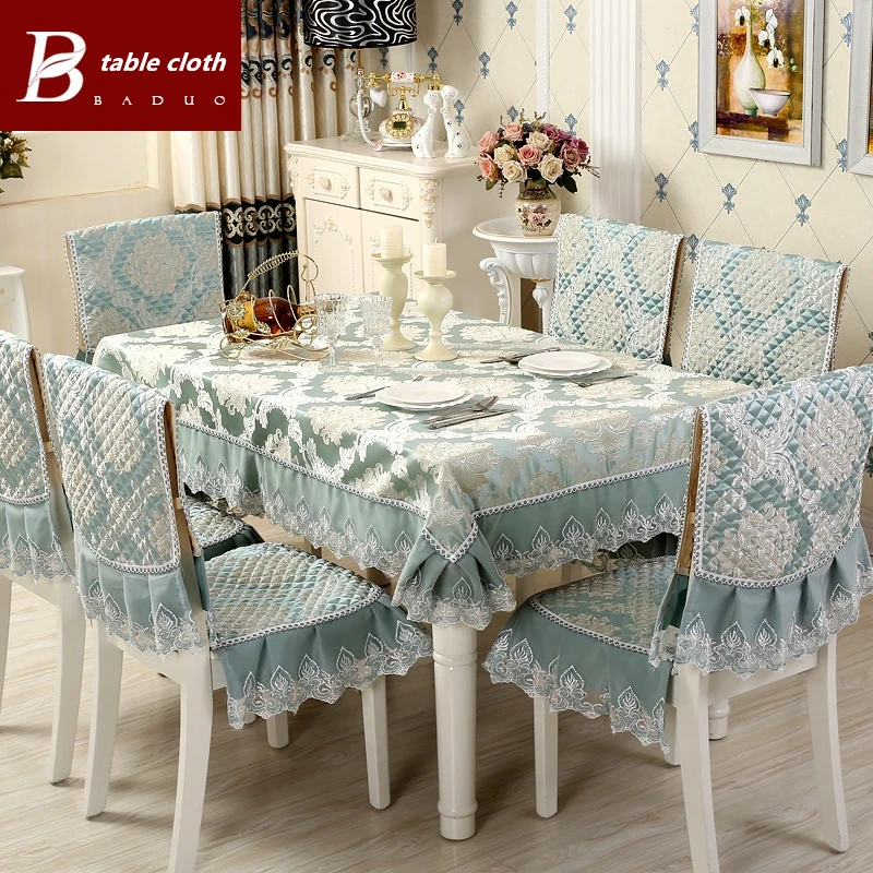 Скатерть с вышивкой в классическом стиле современный чехол для стола Наволочка