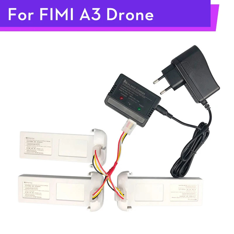 Оригинальный FIMI A3 Дрон сбалансированное зарядное устройство адаптер батарея 3 в 1