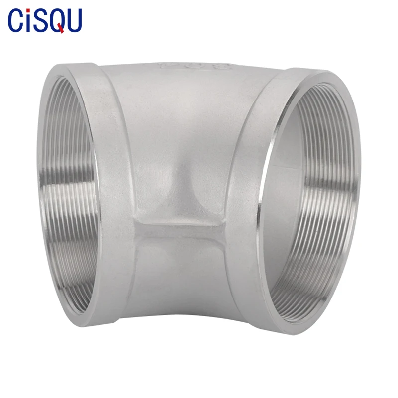 Совместная 45 градусов SS304 трубопроводная арматура для адаптера переменного тока