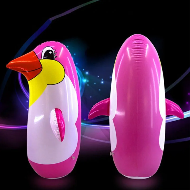 1piece Outdoor Fun Sports Random color 22&amp36&amp45&amp70cm Inflatable Penguin Toy Soft Plastic Tumbler For Children | Игрушки и хобби