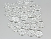 700pcs scrapbooking acessorios para artesanato resin transparent buttons 15mm translucent clear baby shirt