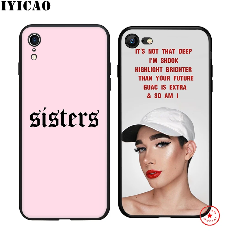 IYICAO James Charles Soft Case for iphone 11 Pro Xr Xs Max 6 6s 7 8 Plus 5 5s Se Silicone TPU |