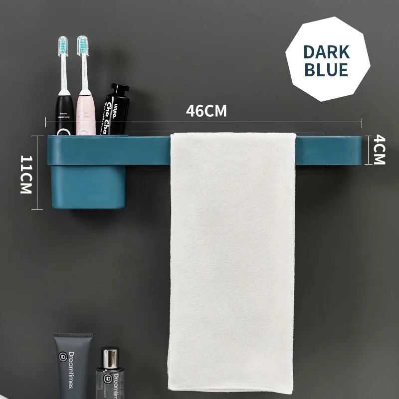 Настенный держатель для полотенец зубной щетки бритвы пасты косметики щипцы