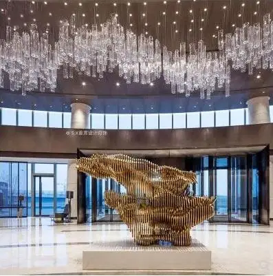 Проектное Хрустальное освещение креативное индивидуальное для лестницы отдел