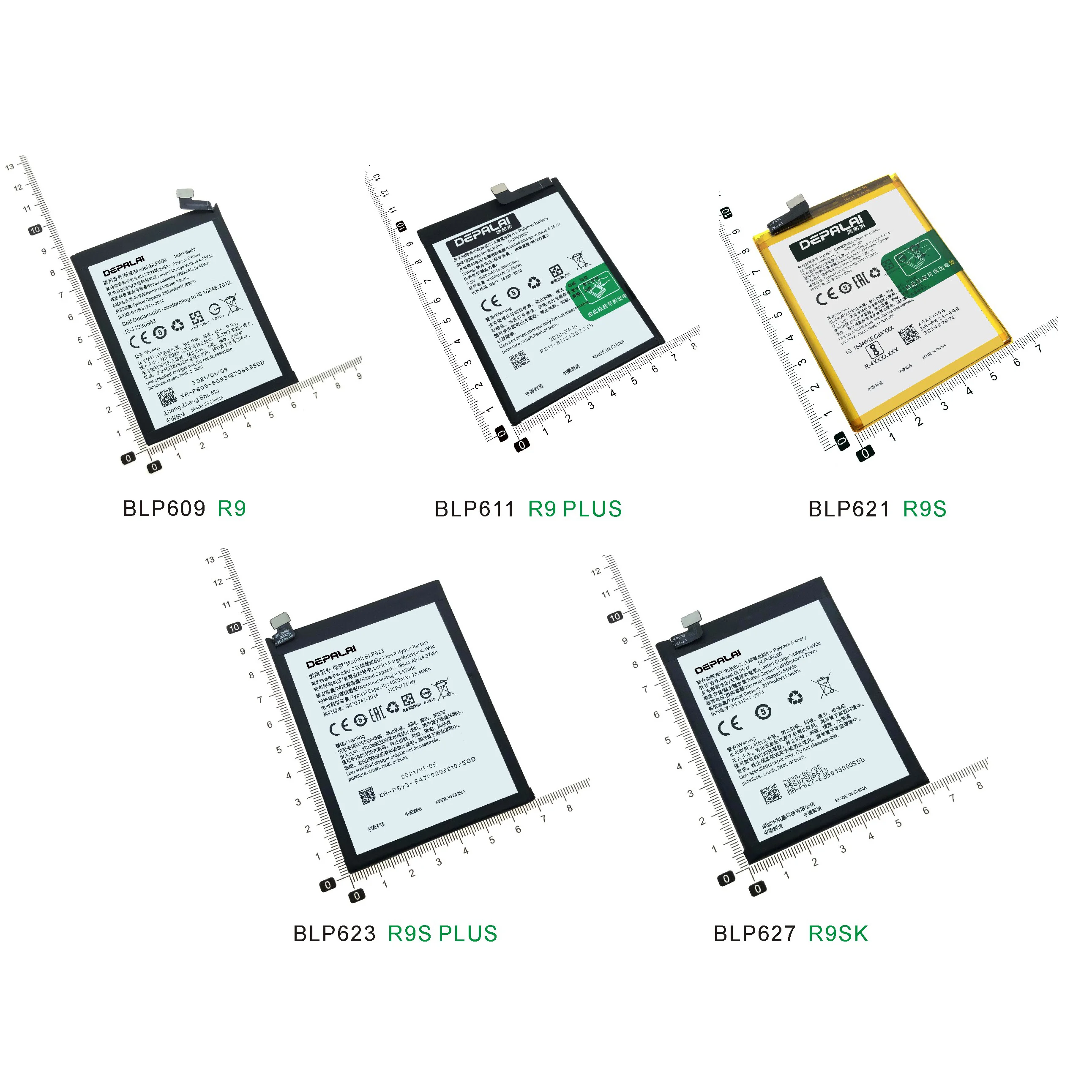 BLP609 BLP621 BLP623 BLP611 BLP627 Батарея высококачественный защитный чехол для Oppo R9 R9S R9 Plus R9PLUS R9SK Мобильный телефон батареи высокого качества