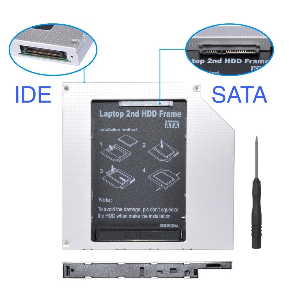2nd HDD SSD жесткий диск Оптический Caddy Рамка адаптер Для iMac A1027 A1208 A1055 CW 8124 C G5 A1058 A1195