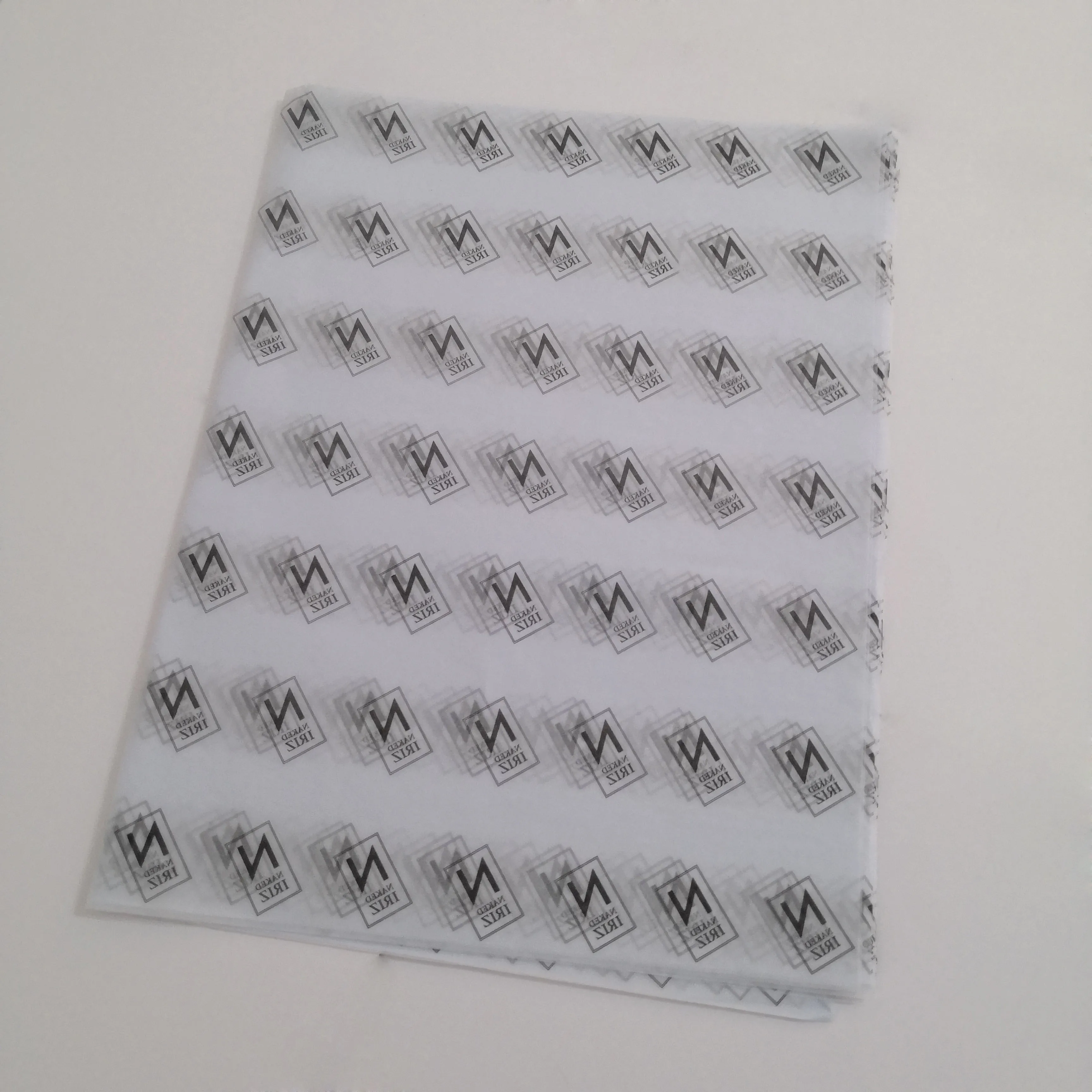 Индивидуальная упаковка салфеток шелковая печатная бумага с логотипом для