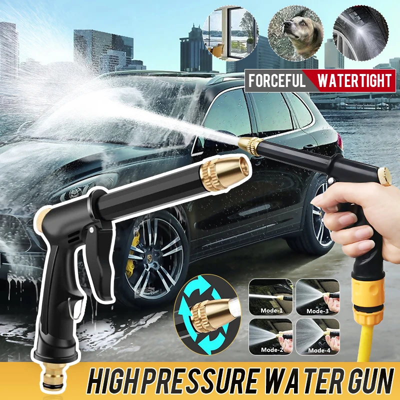

1pc Black High Pressure Car Wash Water Sprayer Durable ABS Long Rod Sprayer Portable Washing Tool Cleaning Machine