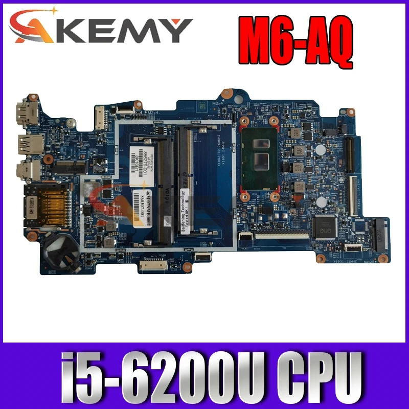

Для HP X360 M6-AQ 15-AQ материнская плата портативного компьютера с SR2EY i5-6200U Процессор 856279-601 856279-001 аккумулятор большой емкости 448.07N07.0021 100% тестирова...