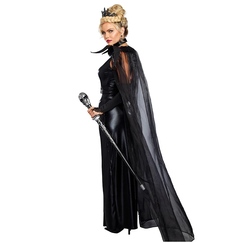 Карнавал Хэллоуин Женский готический костюм злого ведьмы страшный призрак