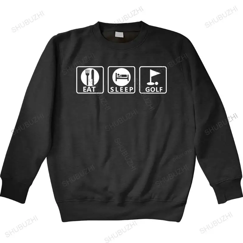 

autumn sweatshirts Eat Sleep Golf Humor Funny Printed Mens hoody long sleeve O Neck Casual sweatshirt hoodie Camisetas Hombre