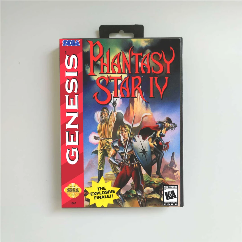 Phantasy Star IV 4 (экономия батареи) крышка США в розничной упаковке 16 бит MD игровая