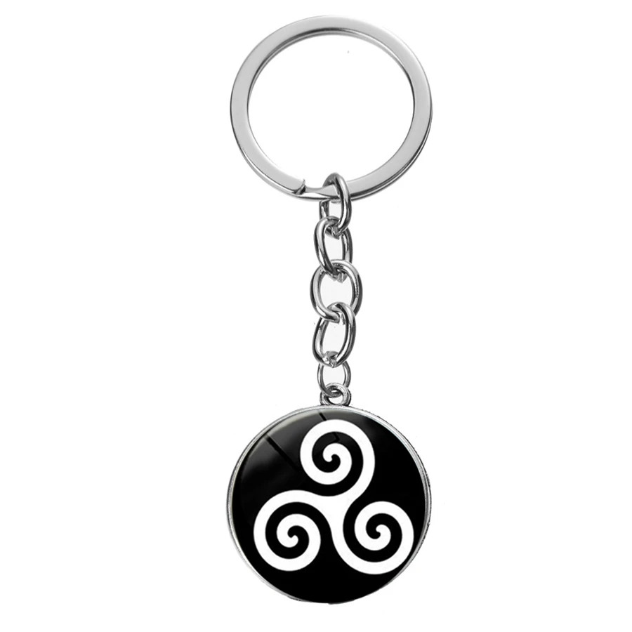 Подростковый волк Triskele брелок Triskelion Allison серебро панк стекло кабошон подвеска