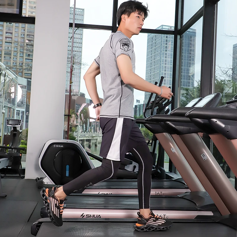 KJEDGB Новая модная мужская повседневная обувь сетка дышащая светоотражающие