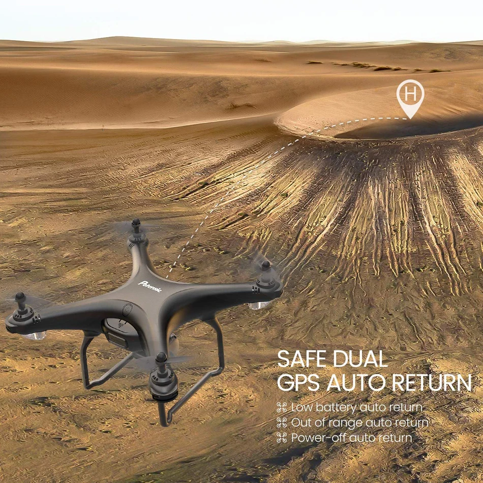 Potensic D58 GPS FPV Дрон 1080P HD камера профессиональный 5G Wifi RC селфи Follow Me ГЛОНАСС