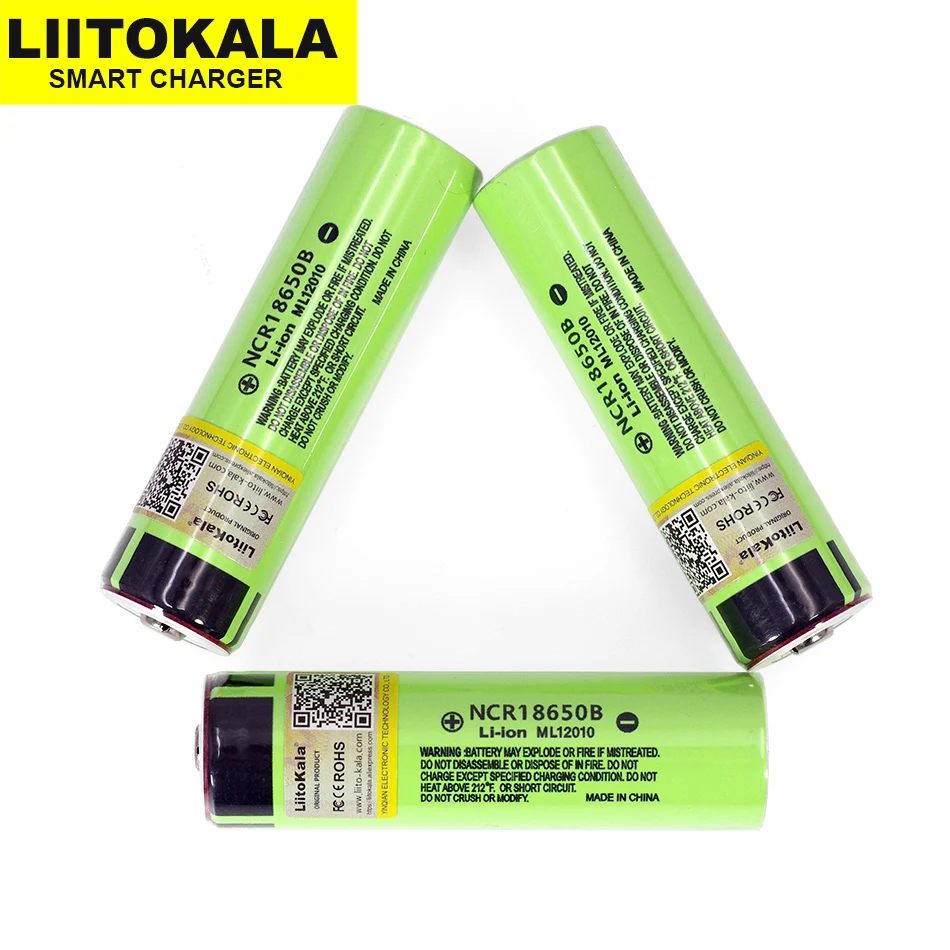 Литиевая аккумуляторная батарея Liitokala NCR18650B 3 7 в 3400 мАч 18650 1-20 шт. | Электроника