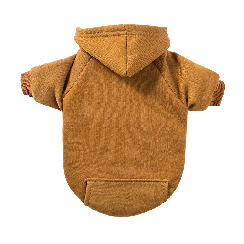 Зимняя одежда для собак пальто толстовка с капюшоном теплая толстовки наряды