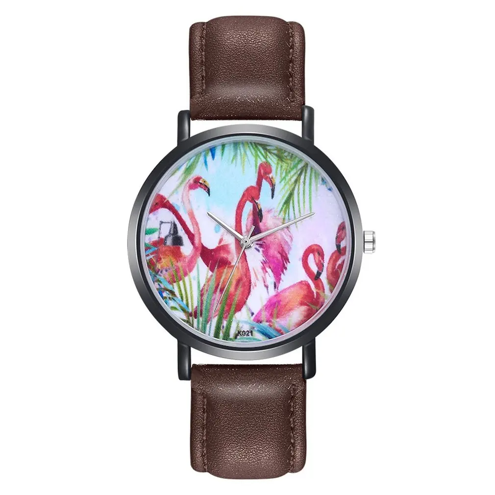 Женские часы кварцевые многоцветные кожаный ремешок наручные аналоговый Reloj femen |